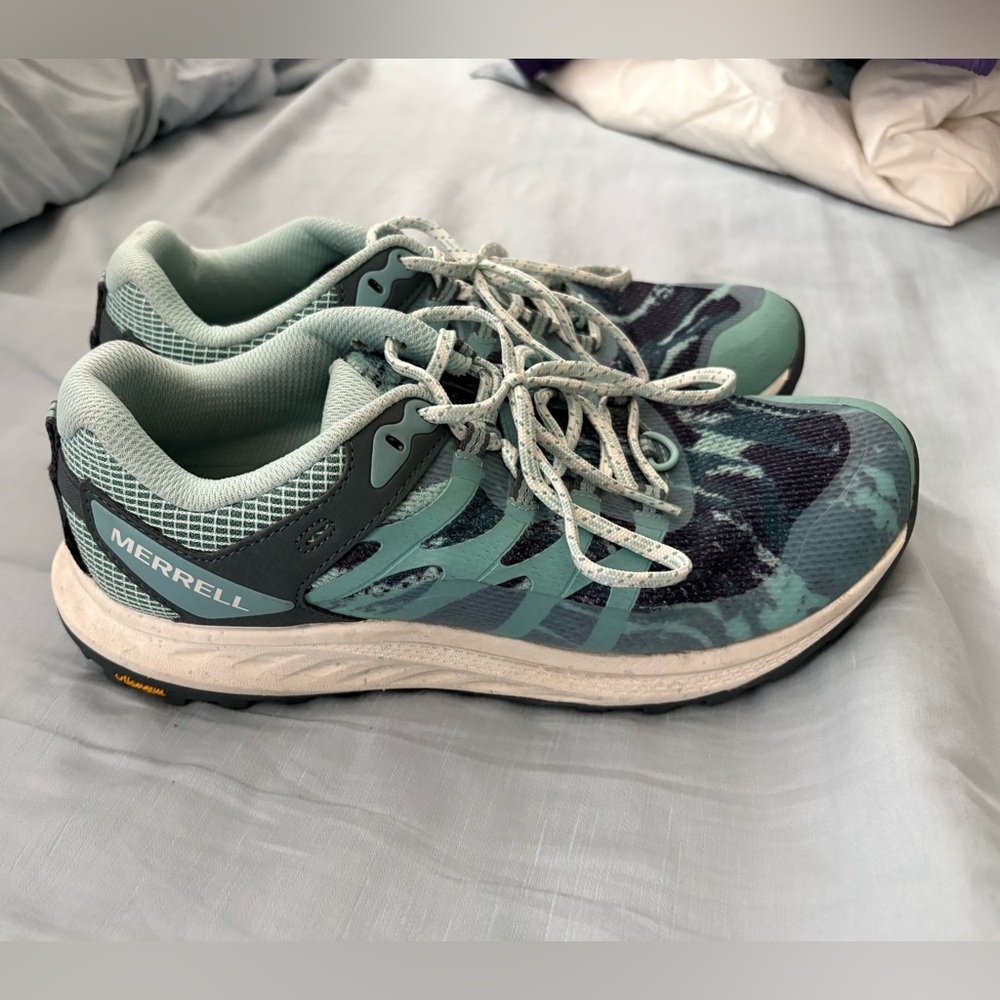 Merrell Aqua and Charcoal Trail Shoes
